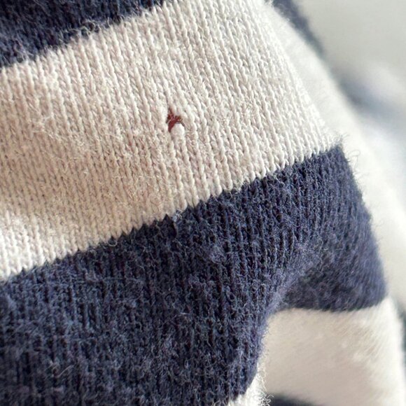 Synergy Organic Clothing Striped Courtney Skirt Ladies Large White Navy Blue - Picture 10 of 12